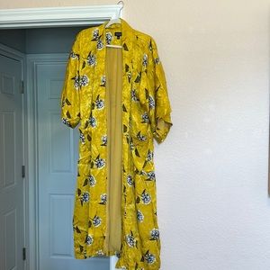 Mustard Floral Kimono